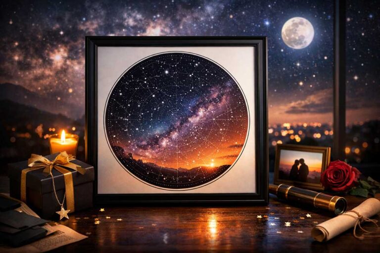 Mapa estelar como regalo: ideas únicas y el significado detrás de este recuerdo especial